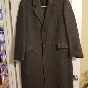 LONDON FOG MEN'S 100% WOOL COAT
